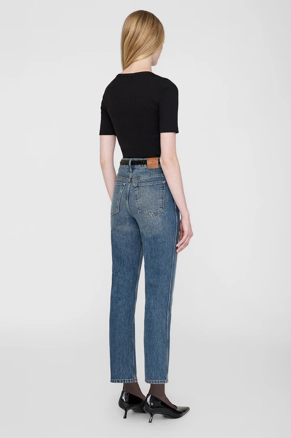 ANINE BING ALESSIA TEE BLACK A-08-10315-BLK26 – Goudsteen