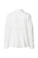Afbeelding in Gallery-weergave laden, Rabens Saloner POPLIN PUFFED HEM SHIRT Sophie I White
