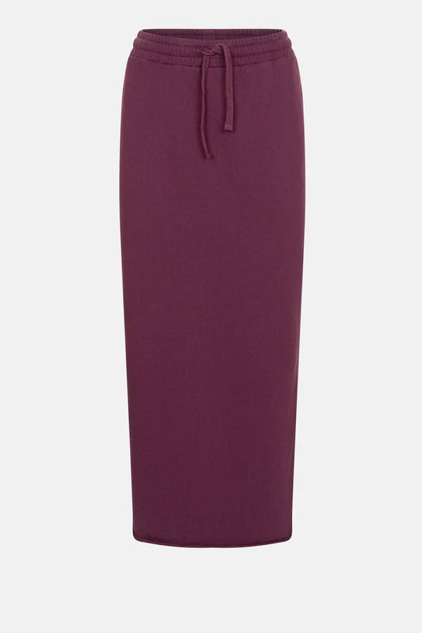 Âme Antwerp Gauge Sweat Skirt Plum