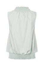 Afbeelding in Gallery-weergave laden, Rabens Saloner Poplin Heavy Shirring Top - Fiola Sky Blue W25285104
