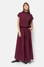 Afbeelding in Gallery-weergave laden, ÂME Antwerp Mamounia Poplin Top | Plum
