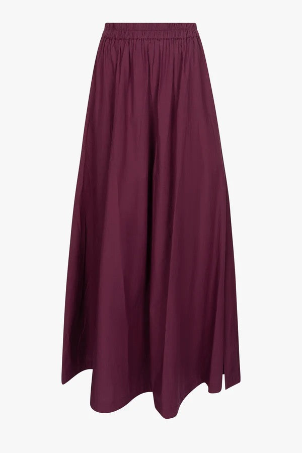ÂME Antwerp Kilt Long Skirt | Plum