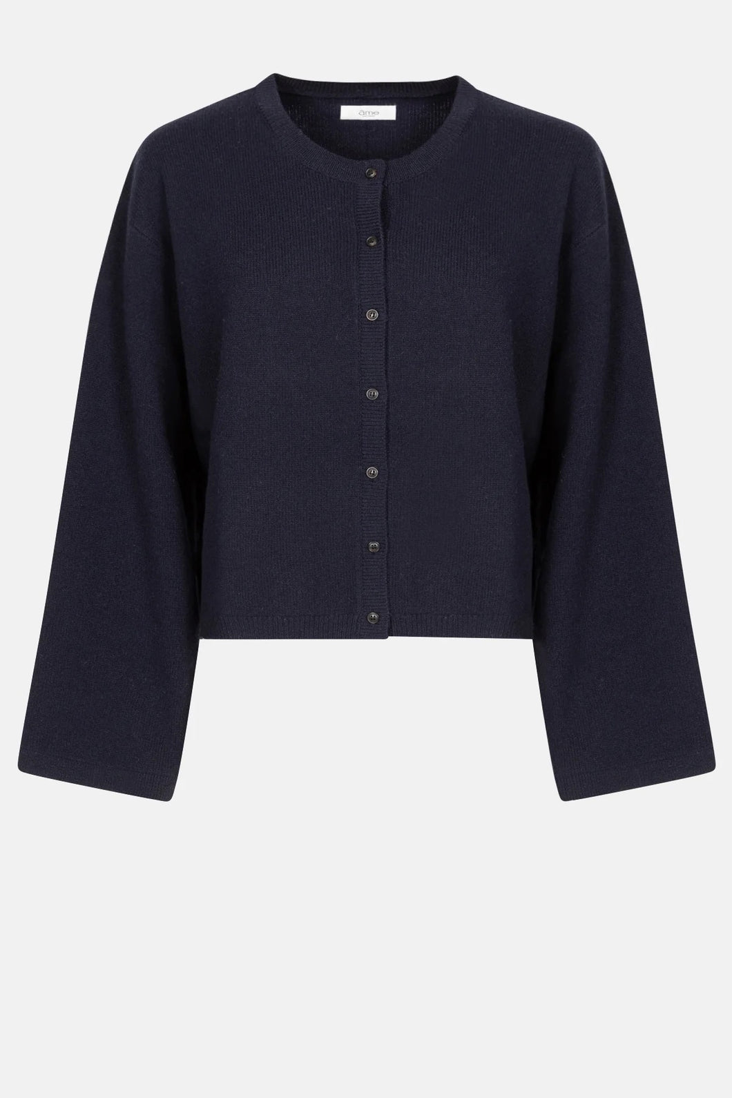 Âme Antwerp Kate Round Neck Cardigan Navy