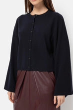 Afbeelding in Gallery-weergave laden, Âme Antwerp Kate Round Neck Cardigan Navy
