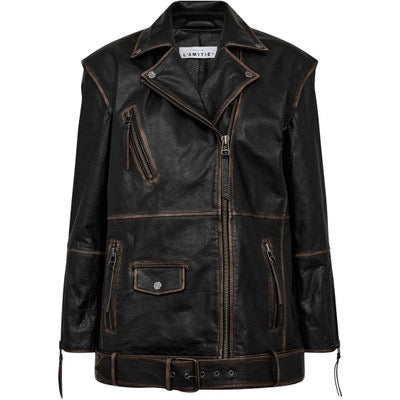 Haute L'Amitié Leather Biker Wing Jacket HL10206
