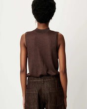 Afbeelding in Gallery-weergave laden, Sessùn 26109040 RAWHIDE Sleeveless jumper 02224 Mokaluz
