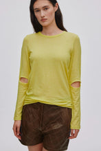 Afbeelding in Gallery-weergave laden, Rabens Saloner JACKA Lucid long sleeve detail top I Limonade W25435201
