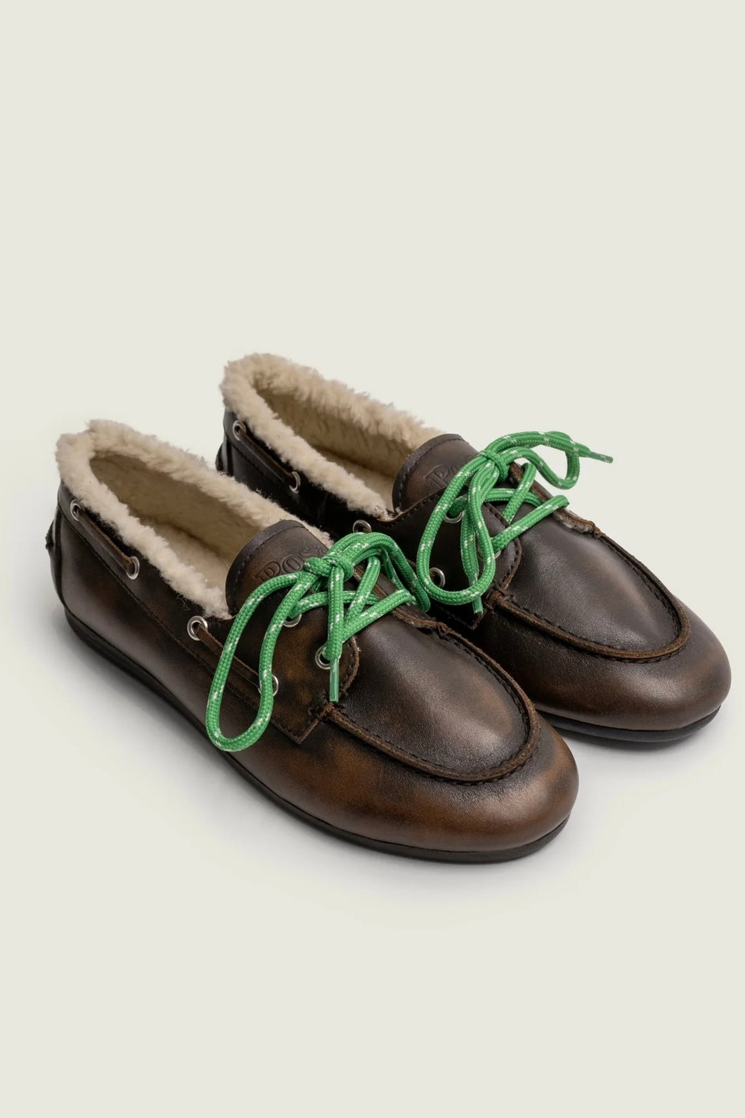 Boat Loafer Veg-Shearling 205 Coﬀee
