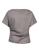 Afbeelding in Gallery-weergave laden, Co'couture 500146 JoveCC Check Pleat Blouse 65004 Light Grey
