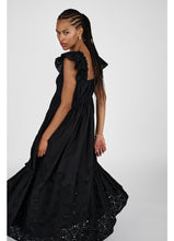 Afbeelding in Gallery-weergave laden, Rabens saloner Supersize anglaise long dress - Bissan Black
