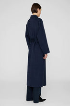Afbeelding in Gallery-weergave laden, Anine Bing Dylan Maxi Coat Navy Cashmere Blend A-01-4016-420
