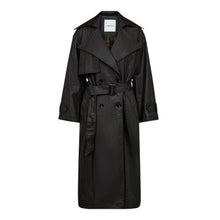 Afbeelding in Gallery-weergave laden, Haute L'Amitié HL10666 Oily Tech Trench Black
