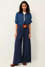 Afbeelding in Gallery-weergave laden, Sessùn Ridye Wide Leg Elastic Pants Blue de Chine
