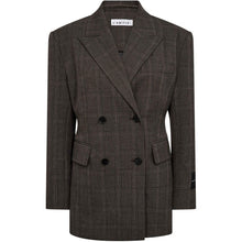 Afbeelding in Gallery-weergave laden, Haute L'Amitié HL10844 Waist Fit Check Blazer  Mocca
