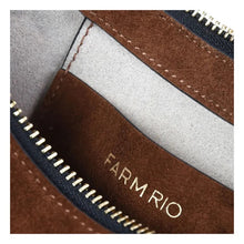 Afbeelding in Gallery-weergave laden, Farm Rio 19178132 SUEDE HOBO BANANA BAG SMALL 372135 WALNUT S0154
