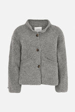 Afbeelding in Gallery-weergave laden, Rabens Saloner SHEEP KNIT REVERSE JACKET - EMEL W26437311 Grey melange
