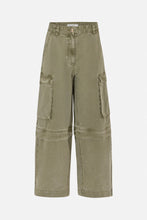 Afbeelding in Gallery-weergave laden, Rabens Saloner CANVAS CARGO PANTS - FREMA W26420102  Washed sage
