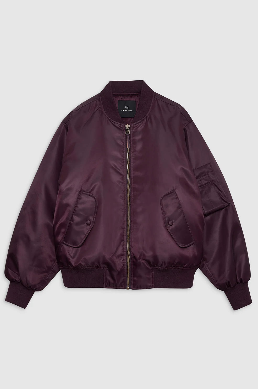 Anine Bing LEON BOMBER Bordeaux A-01-10490-RED15