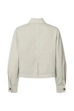 Afbeelding in Gallery-weergave laden, Rabens Saloner CANVAS LIGHT SHORT JACKET - NEVA W25120106 Grey cloud
