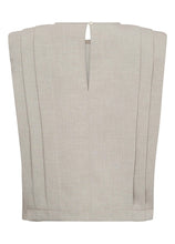 Afbeelding in Gallery-weergave laden, Co'couture Mavacc Padded Pleat Top Bone 45077
