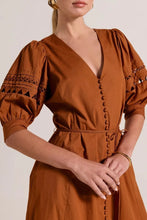 Afbeelding in Gallery-weergave laden, Scarlett Poppies FLEURETTA MIDI DRESS Rust
