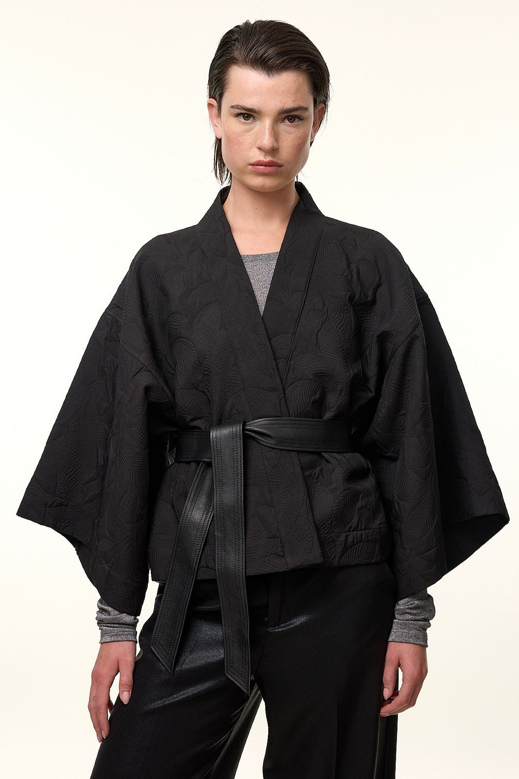 Femmes du Sud Kimono Jacket Esmay Black