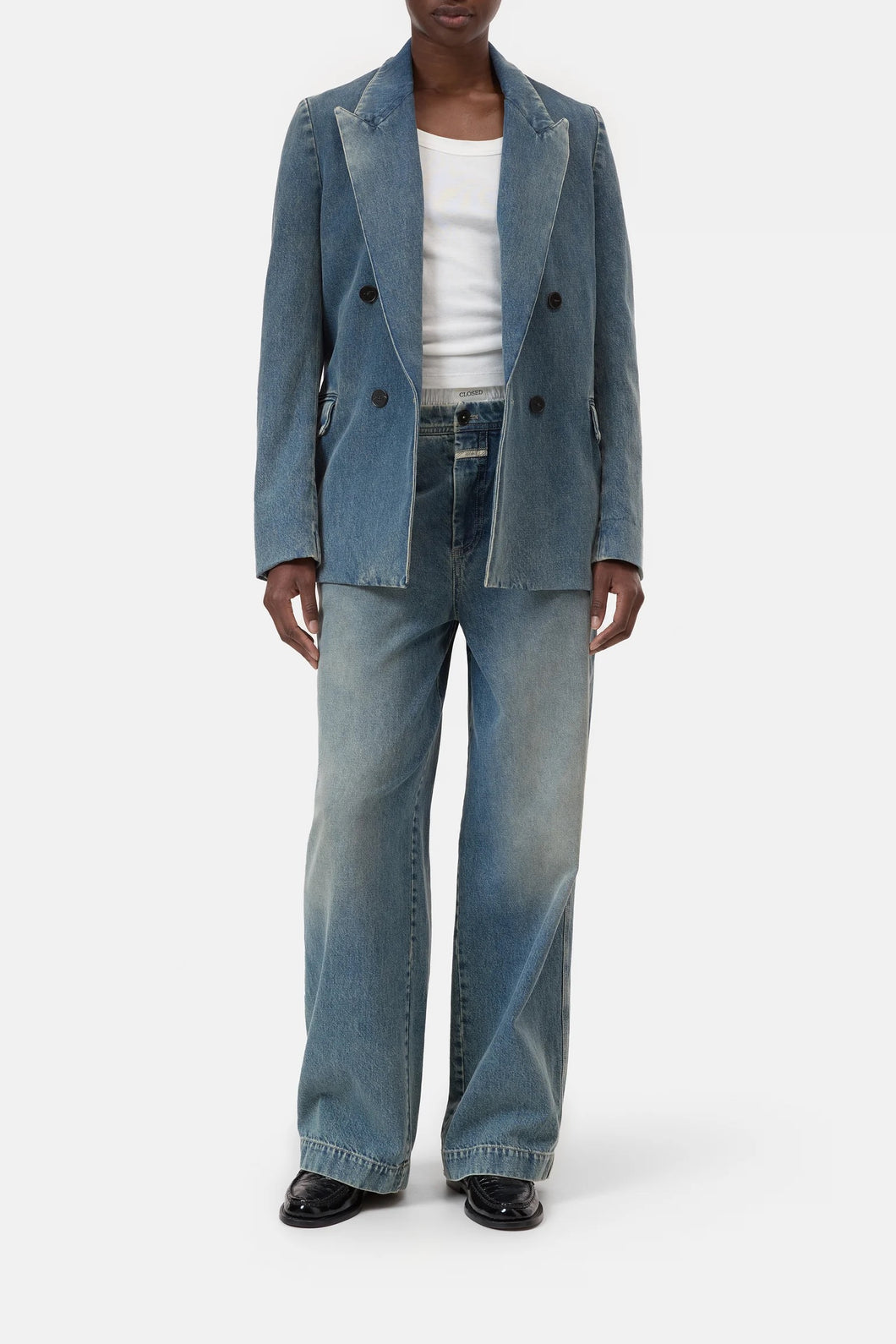 Closed Fitted Doublebreasted Blazer C97884-18Q-3W MBL