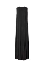 Afbeelding in Gallery-weergave laden, Rabens Saloner Sandwashed Long PLacket Dress CHILI  W24267105 Black
