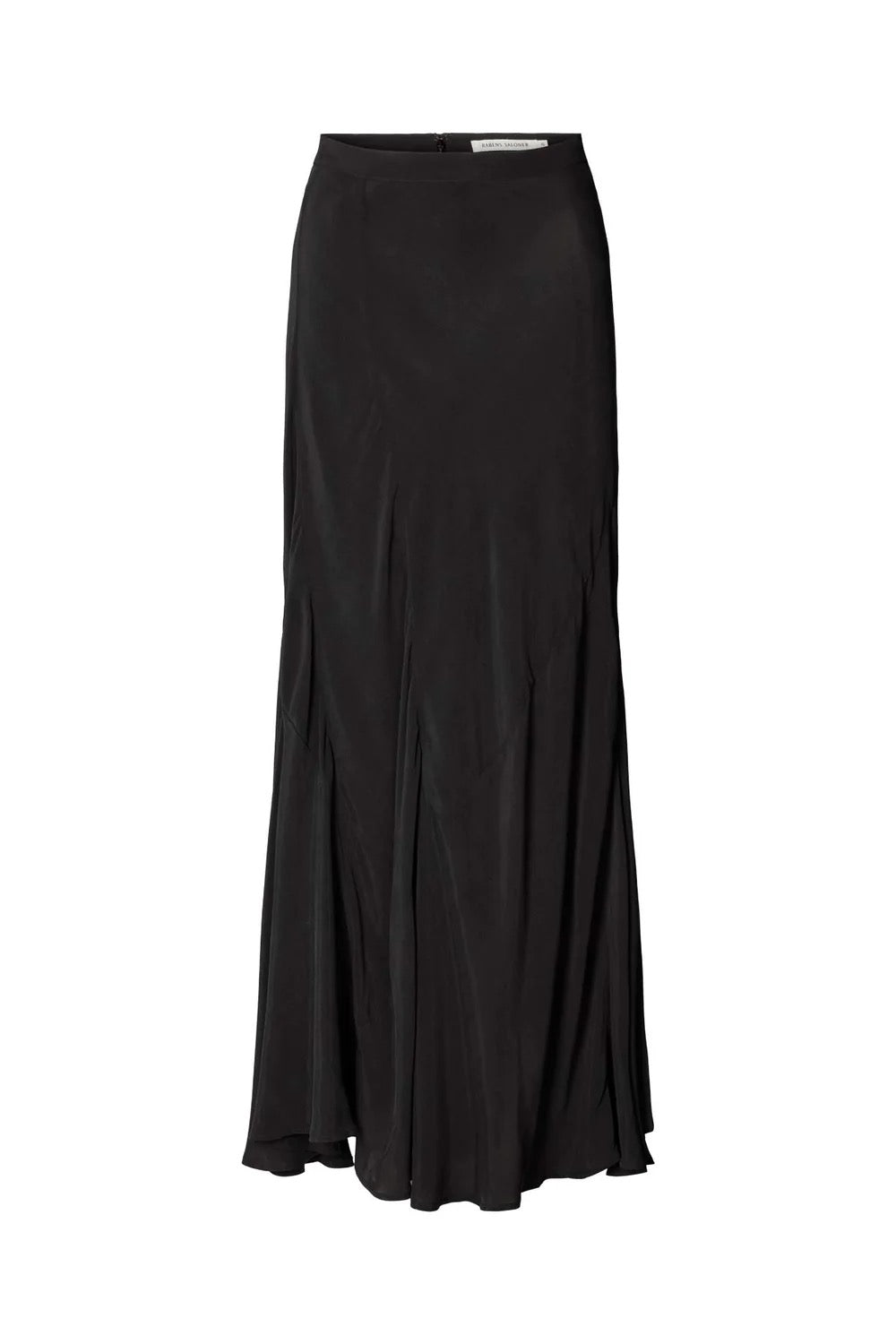 Rabens Saloner Sandwashed Long Skirt JELENA W24267102 Black