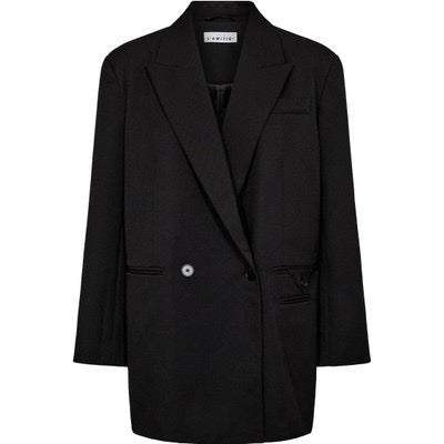 Haute L'Amitié  Première Oversize Triangle Blazer  Black