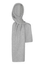 Afbeelding in Gallery-weergave laden, Ruby Tuesday Vallere Hooded Scarf Light Grey Melange T509-1904
