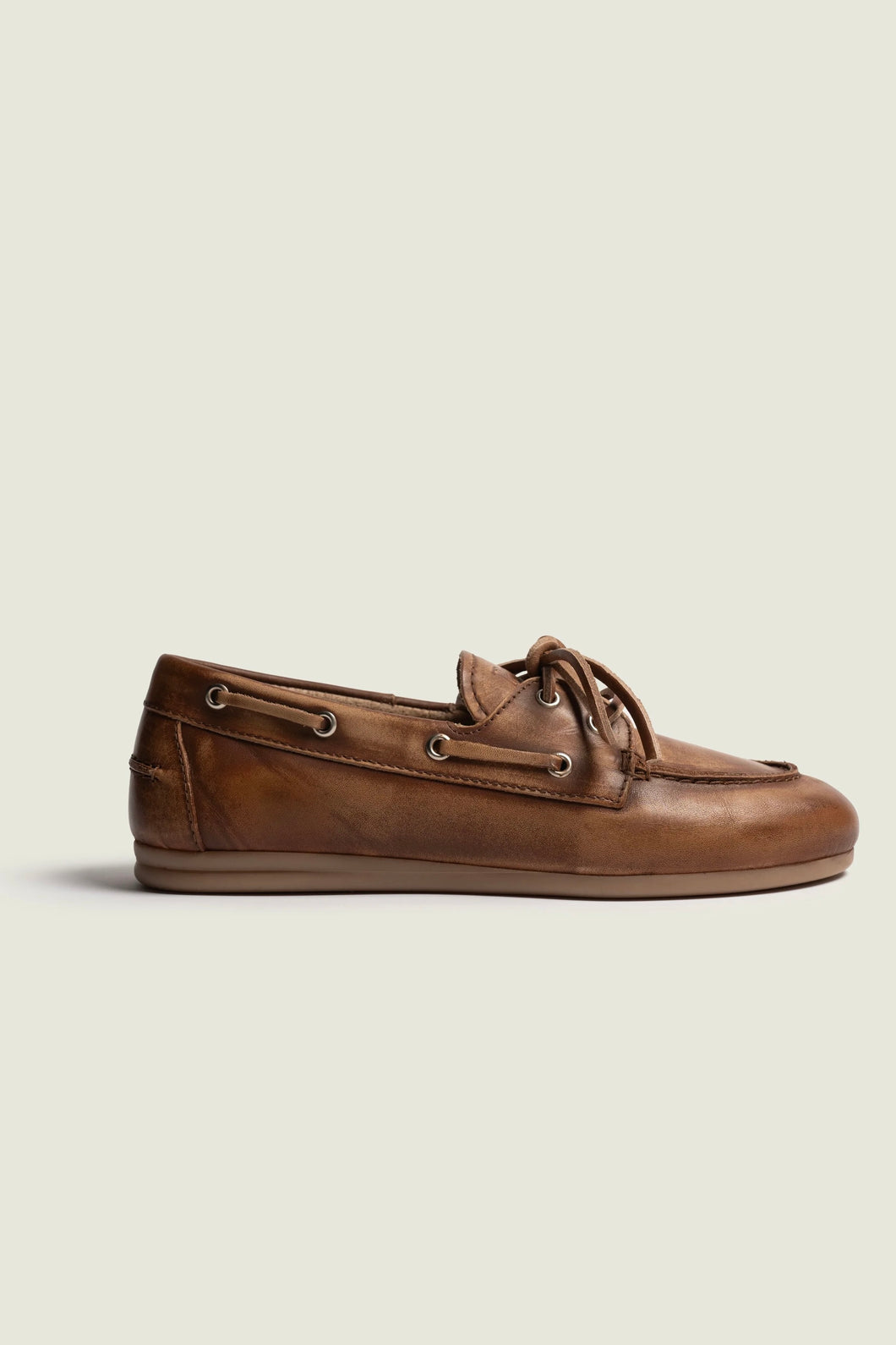 Posa Brushed boat loafer Brown