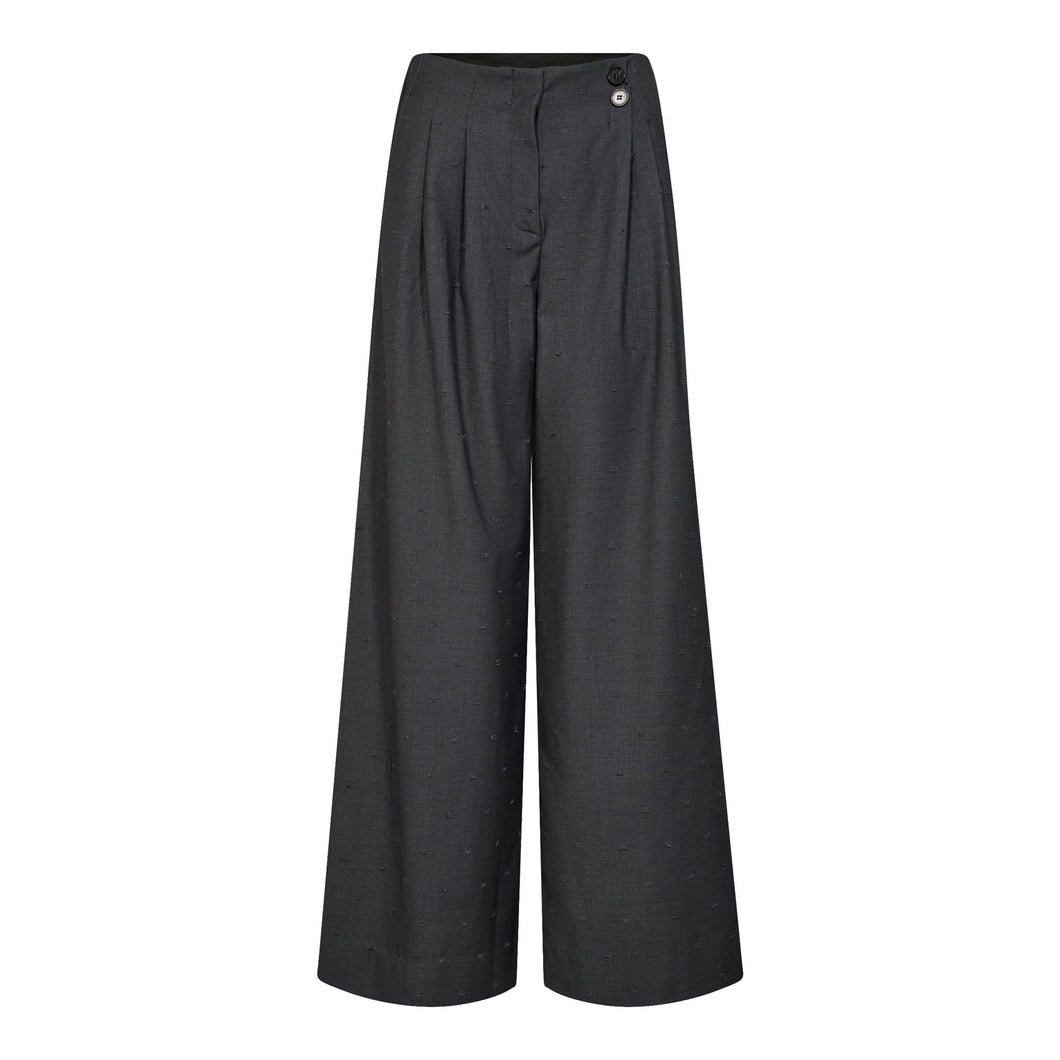 Co'couture SagaCC Pleat Pant 254-31566 MID GREY 139