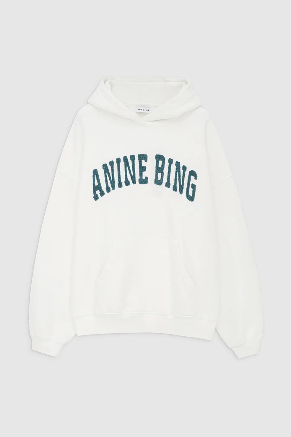 Anine Bing Harvey Sweatshirt Ivory With DarkSage A-08-10069-157