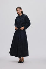 Afbeelding in Gallery-weergave laden, Rabens Saloner CLIPPED JACQUARD SHIRT JACKET Candie I Pirate black
