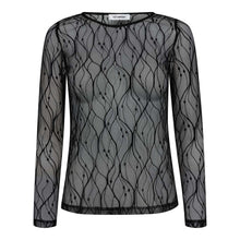 Afbeelding in Gallery-weergave laden, Co&#39;couture MercyCC Mesh O-Blouse 254-33187 BLACK 96
