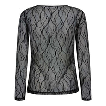 Afbeelding in Gallery-weergave laden, Co&#39;couture MercyCC Mesh O-Blouse 254-33187 BLACK 96
