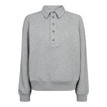 Afbeelding in Gallery-weergave laden, Co&#39;couture DengiCC Polo Sweat 254-37043 PALE GREY 137
