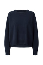 Afbeelding in Gallery-weergave laden, Rabens Saloner DALANI Pure wool boxy sweater I Navy
