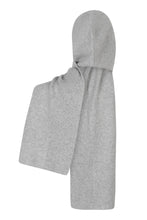 Afbeelding in Gallery-weergave laden, Ruby Tuesday Vallere Hooded Scarf Light Grey Melange T509-1904
