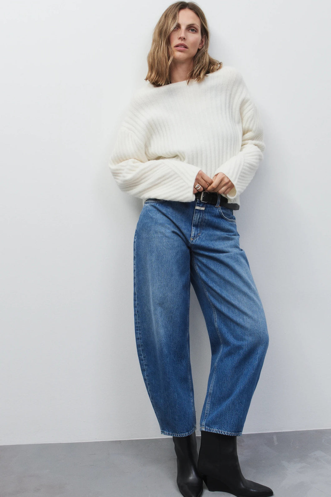 Closed Crew neck rib C96259-98C-22 Ecru