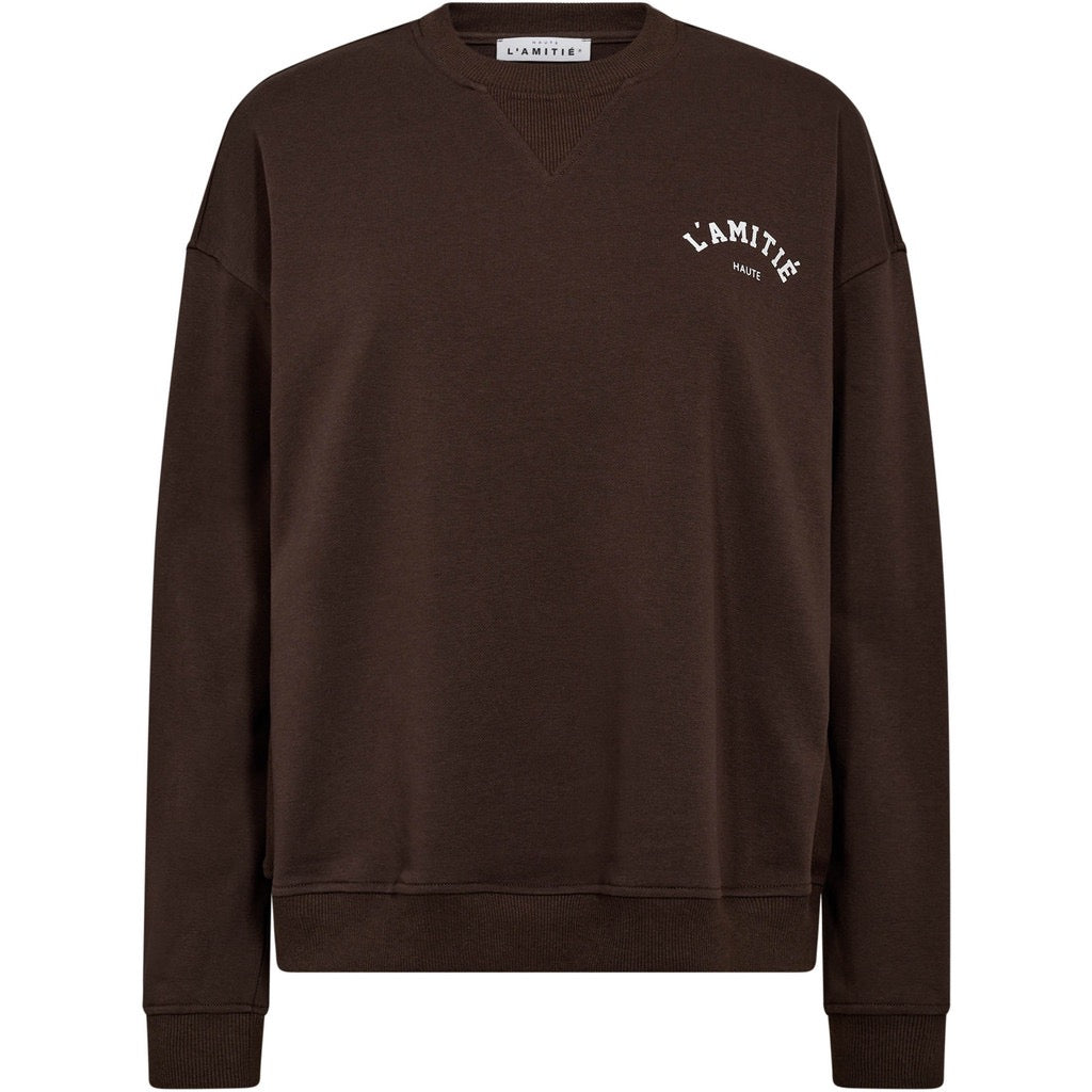 Haute L'Amitié Mini Curve Logo Sweat Mocca HL10022