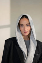 Afbeelding in Gallery-weergave laden, Ruby Tuesday Vallere Hooded Scarf Light Grey Melange T509-1904
