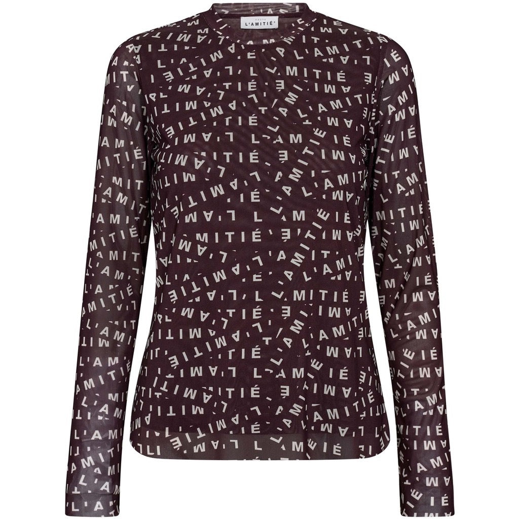 Haute L'Amitié L'AMITIÉ Mesh Ls O-Neck
