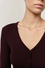 Afbeelding in Gallery-weergave laden, Herskind Chichi Knit Cardigan Wine Red

