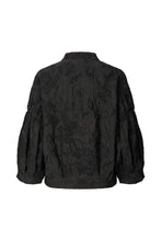 Afbeelding in Gallery-weergave laden, Rabens Saloner CLIPPED JACQUARD SHIRT JACKET Candie I Pirate black
