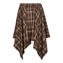 Afbeelding in Gallery-weergave laden, Co'couture 500069 DagnyCC Check Tie Skirt 20002 Brown
