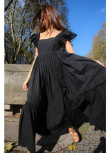 Afbeelding in Gallery-weergave laden, Rabens saloner Supersize anglaise long dress - Bissan Black
