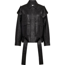 Afbeelding in Gallery-weergave laden, Haute L'Amitié Luba Leather Jacket HL10473 Black
