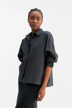 Afbeelding in Gallery-weergave laden, Ahlvar Gallery Gigi oxford shirt, dark grey 9918-08
